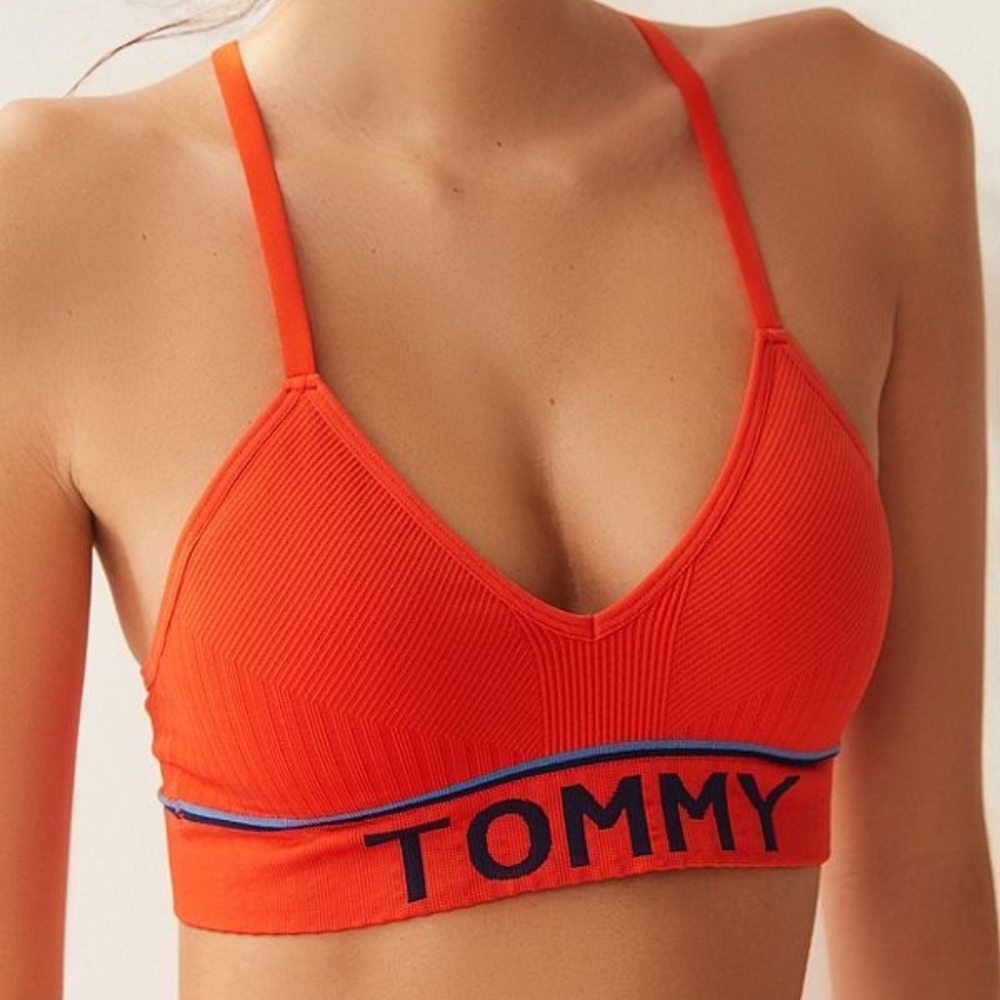 ✖️SOLD✖️Tommy Hilfiger Racerback Ribbed Bralette M - Picture 2 of 4